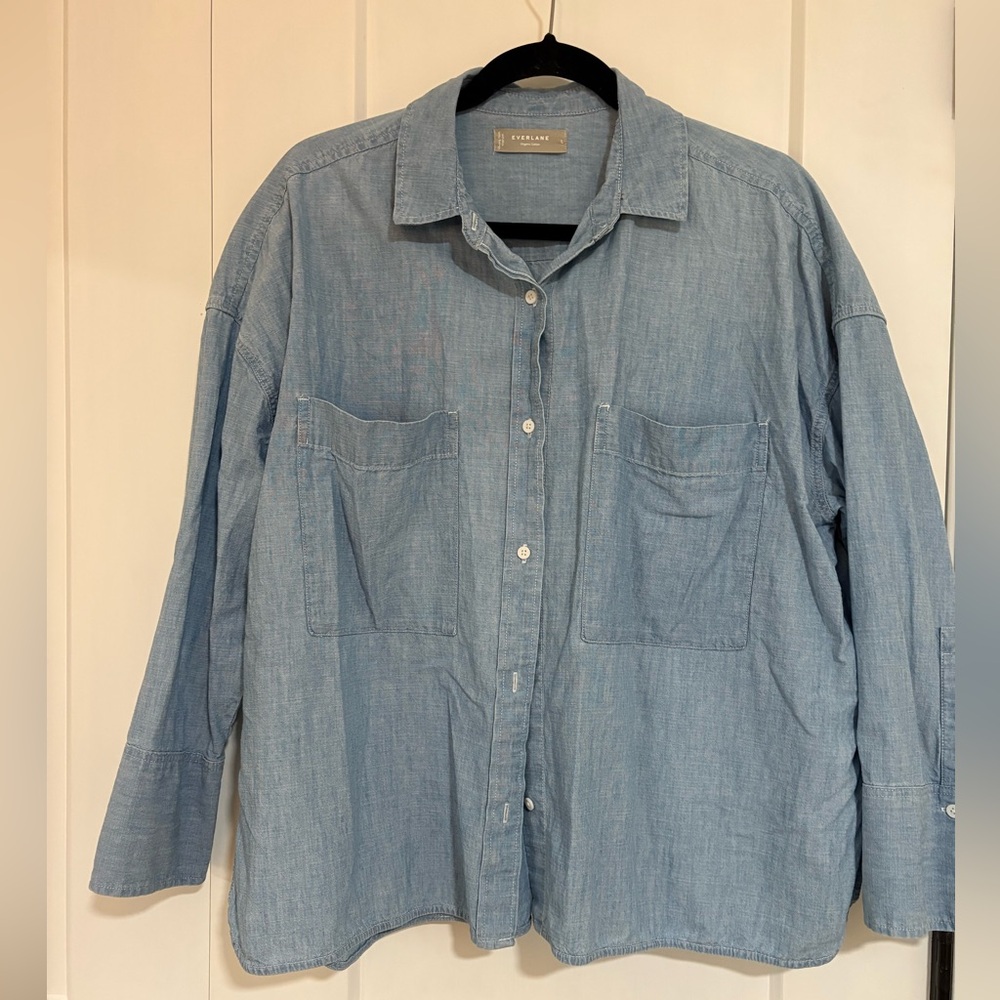Everlane ReChambray Box Shirt - L
